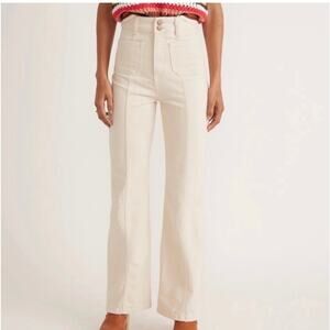 Marine Layer Archive Flare Jeans in Ecru White Size 10